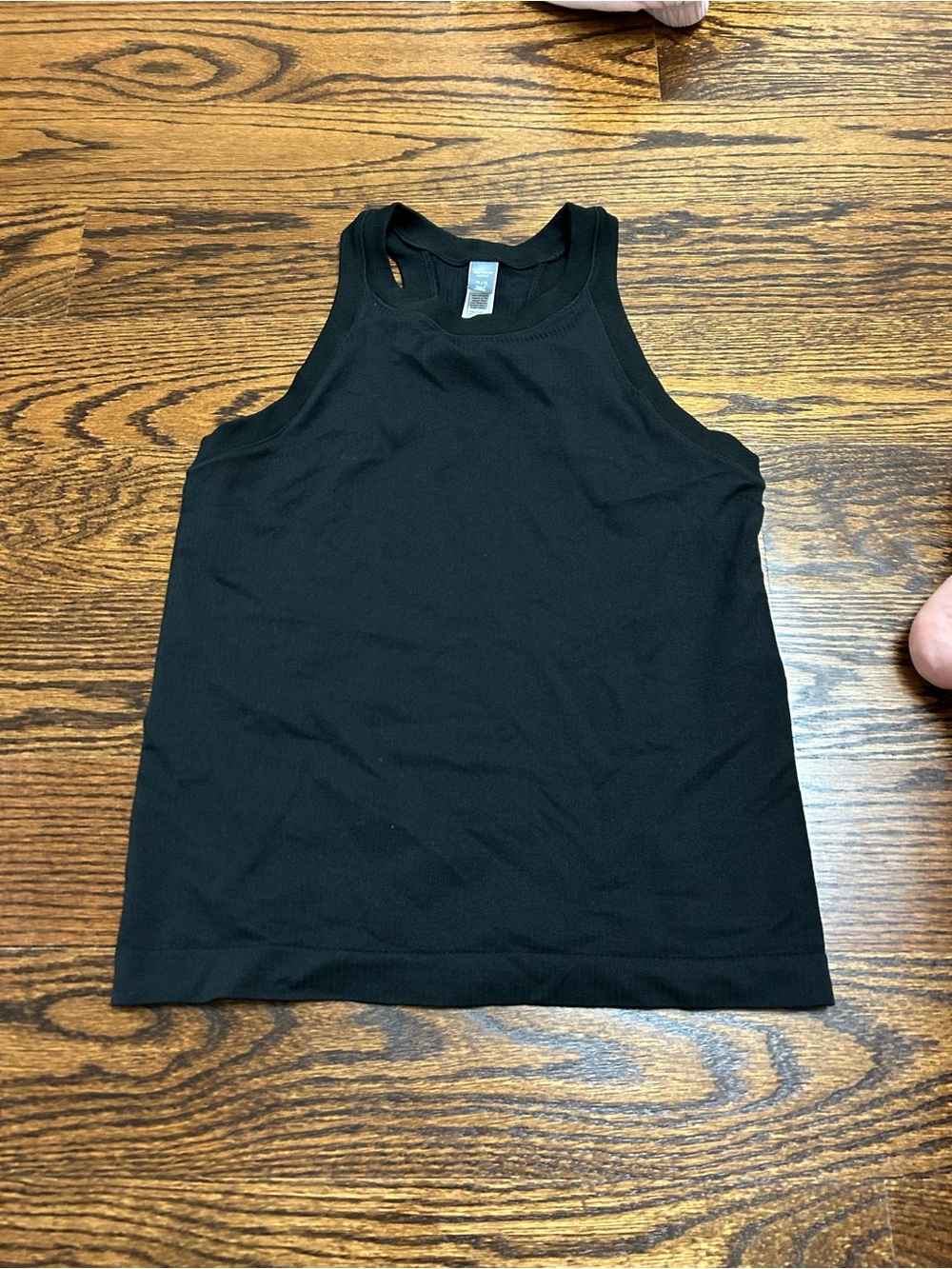 Joe Fresh Black Ribbed Tank Top